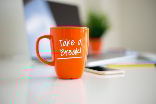Take a Glass of Coffee while You are Taking A Break